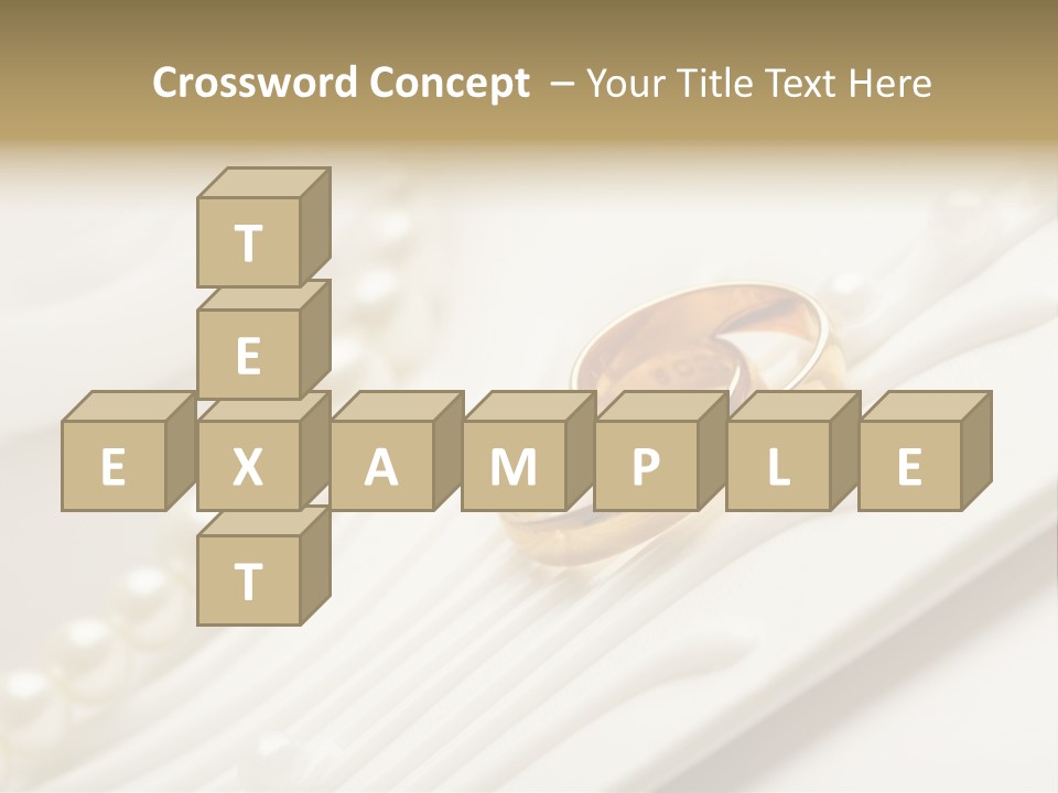 Wedding Golden Invitation PowerPoint Template