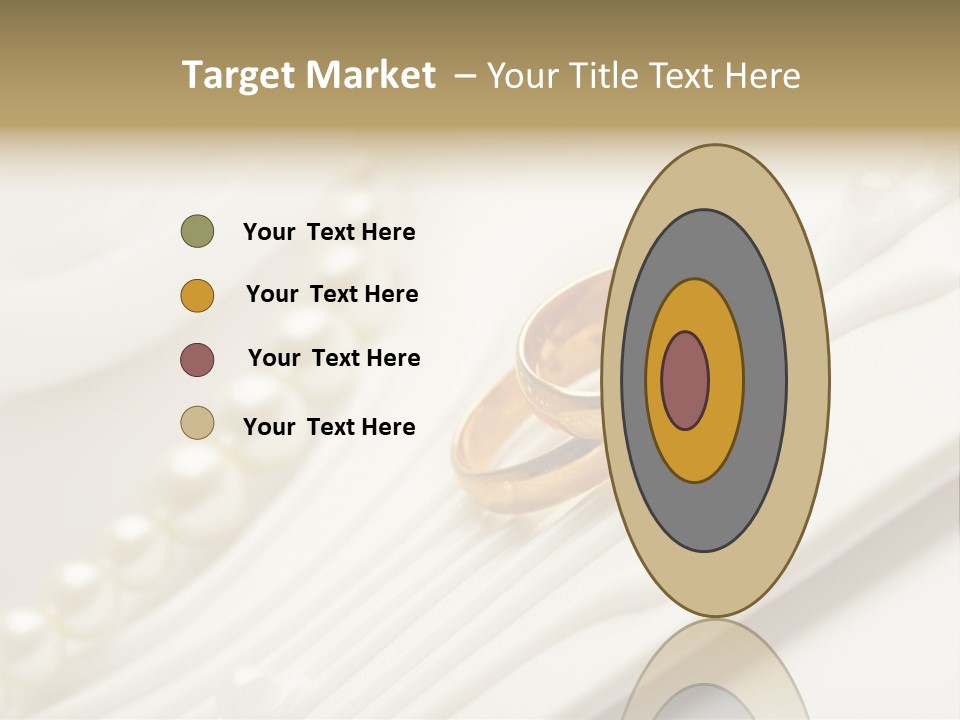 Wedding Golden Invitation PowerPoint Template