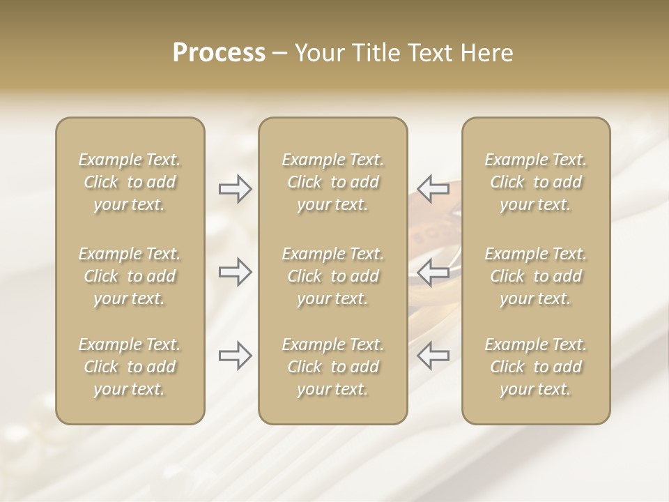 Wedding Golden Invitation PowerPoint Template