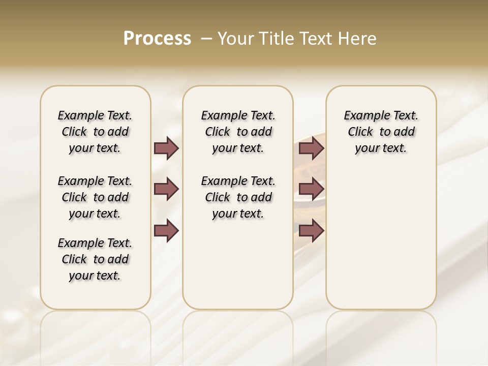 Wedding Golden Invitation PowerPoint Template