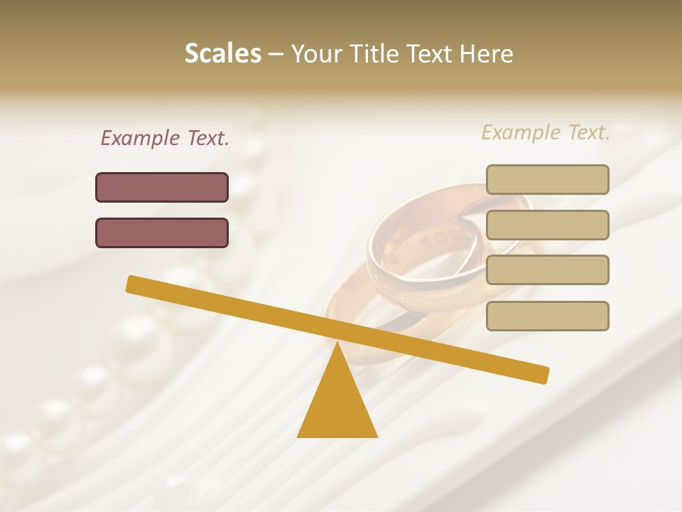 Wedding Golden Invitation PowerPoint Template