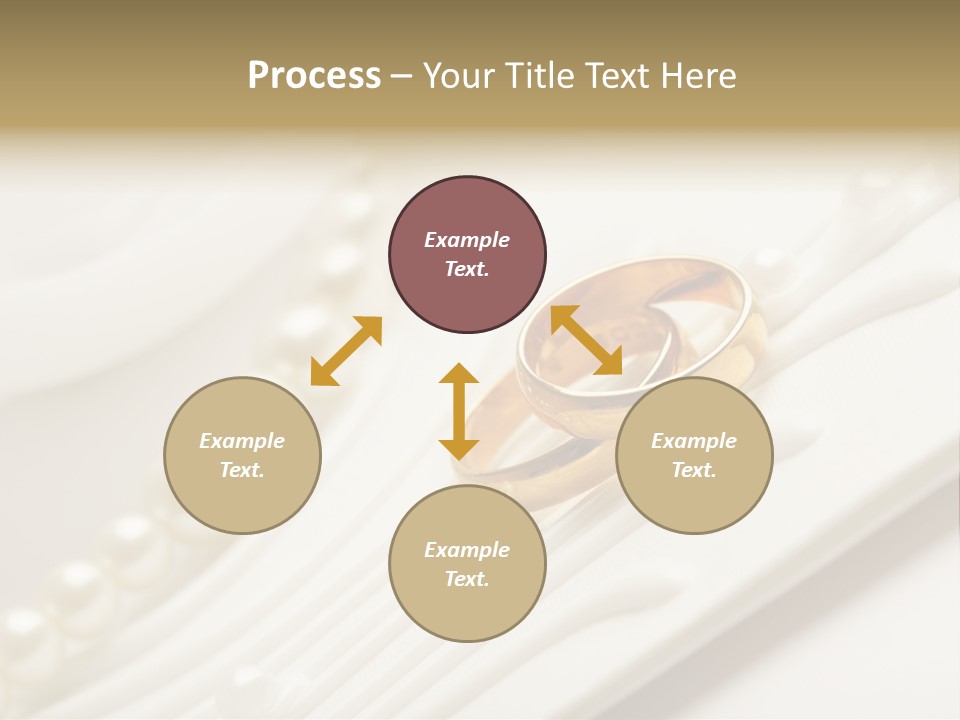 Wedding Golden Invitation PowerPoint Template