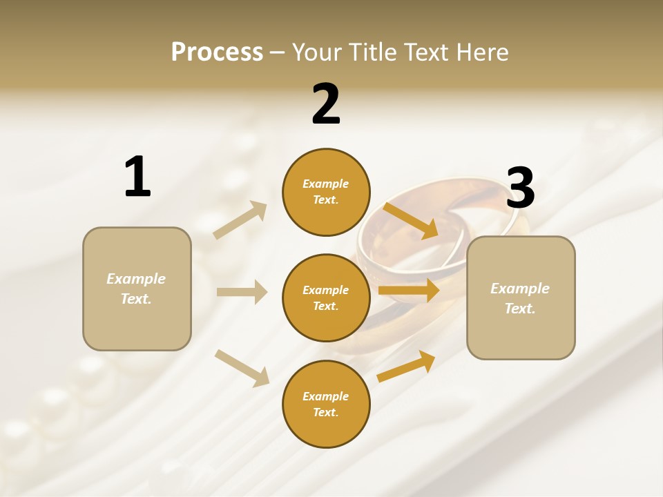 Wedding Golden Invitation PowerPoint Template