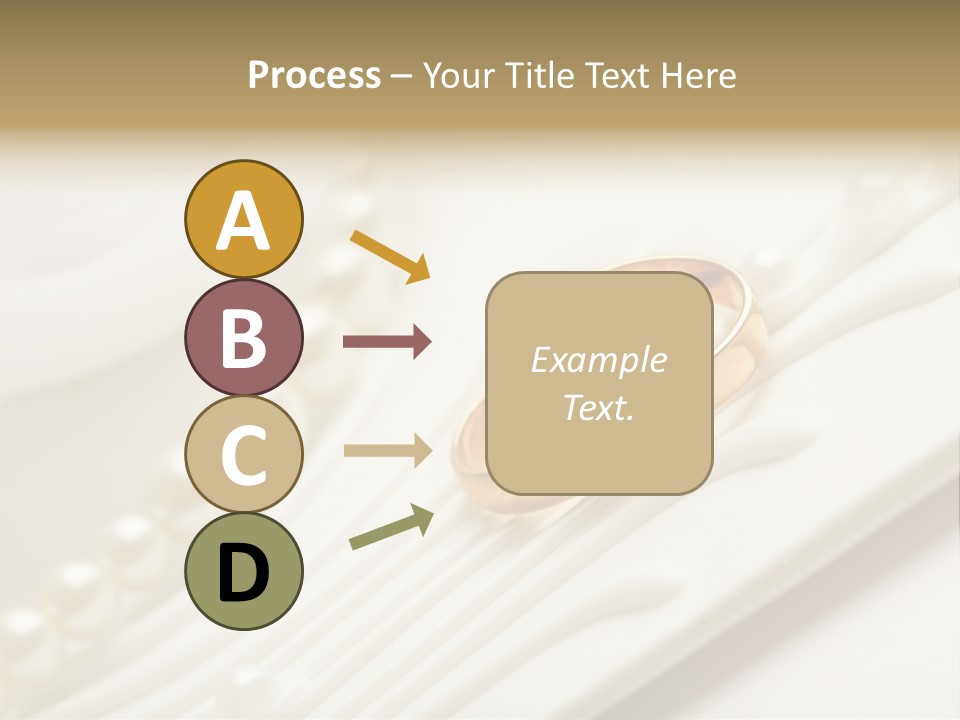 Wedding Golden Invitation PowerPoint Template