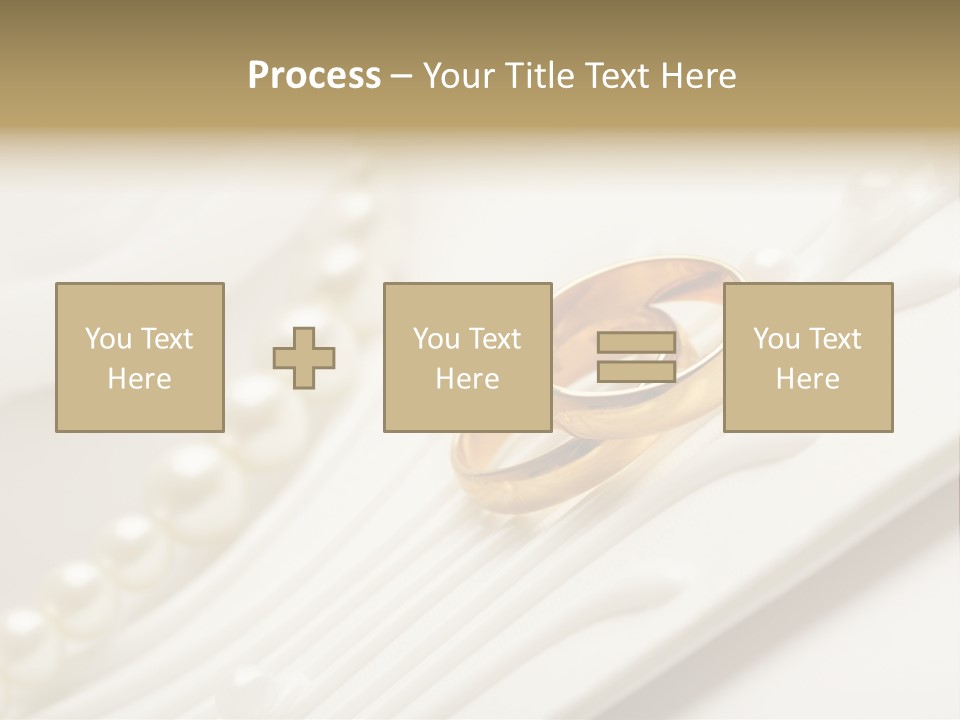 Wedding Golden Invitation PowerPoint Template