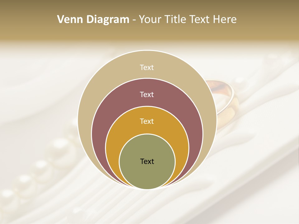 Wedding Golden Invitation PowerPoint Template