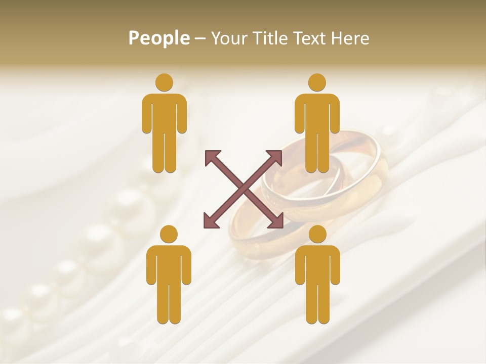 Wedding Golden Invitation PowerPoint Template