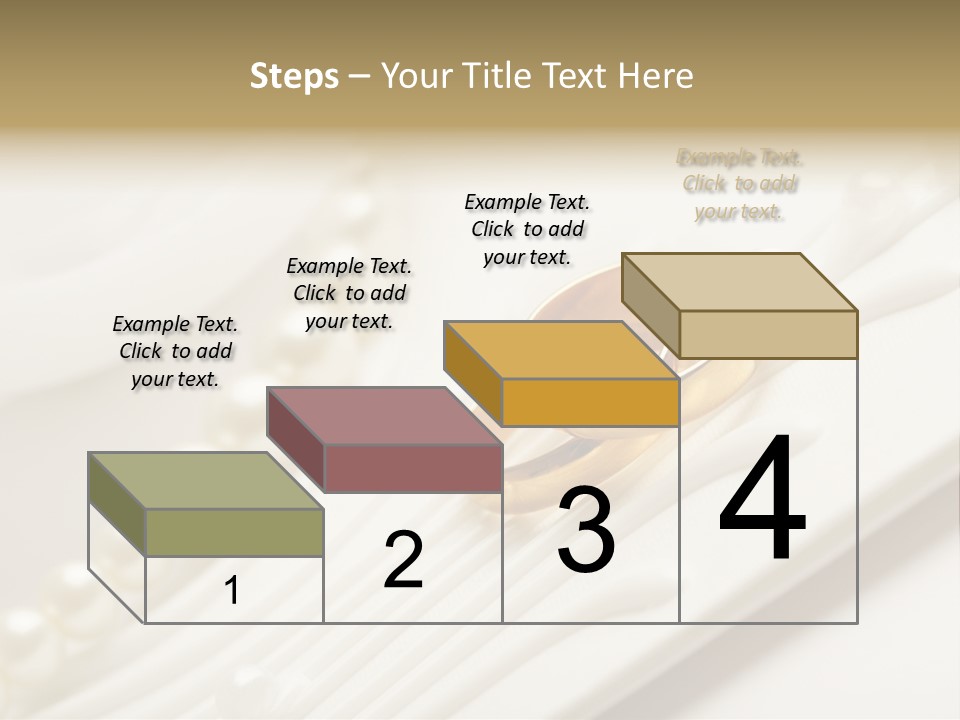 Wedding Golden Invitation PowerPoint Template