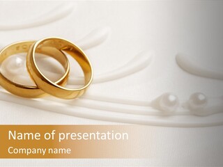 Golden Engagement Gold PowerPoint Template