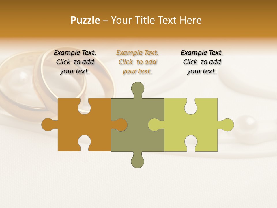 Golden Engagement Gold PowerPoint Template