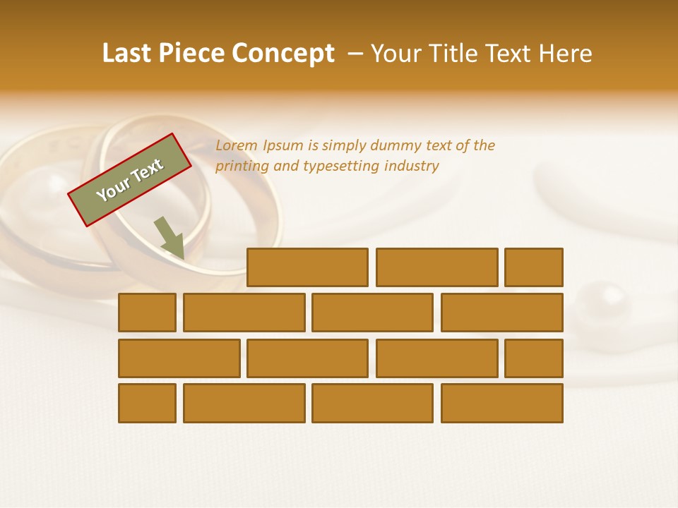 Golden Engagement Gold PowerPoint Template