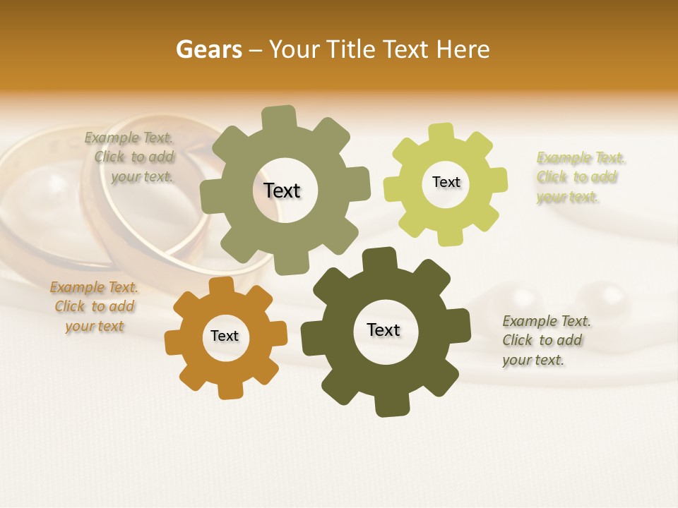Golden Engagement Gold PowerPoint Template