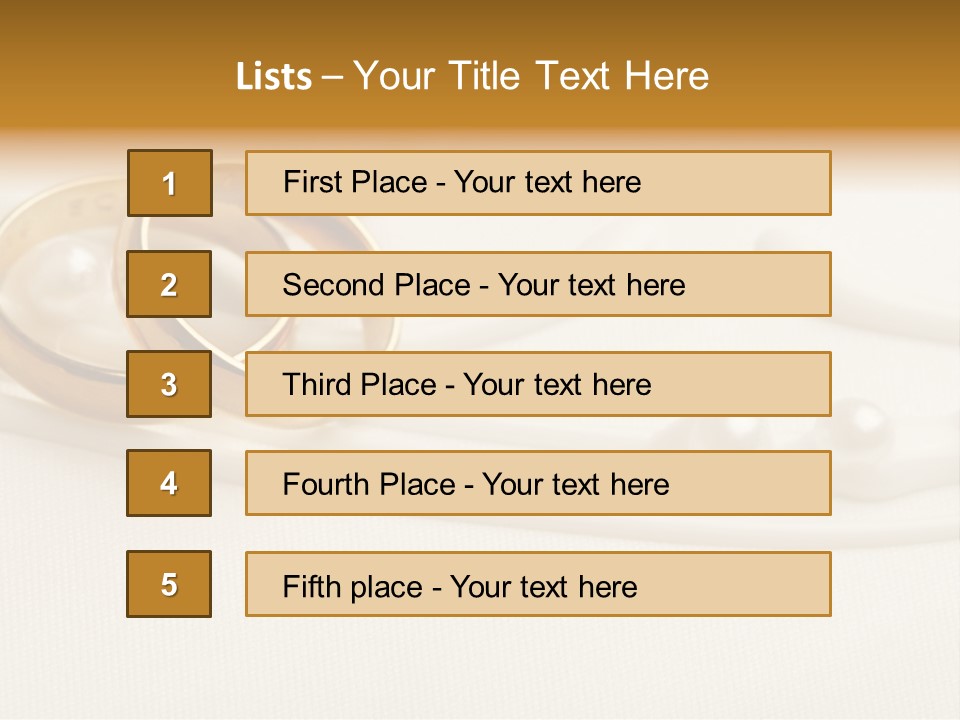 Golden Engagement Gold PowerPoint Template