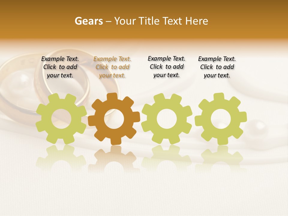 Golden Engagement Gold PowerPoint Template