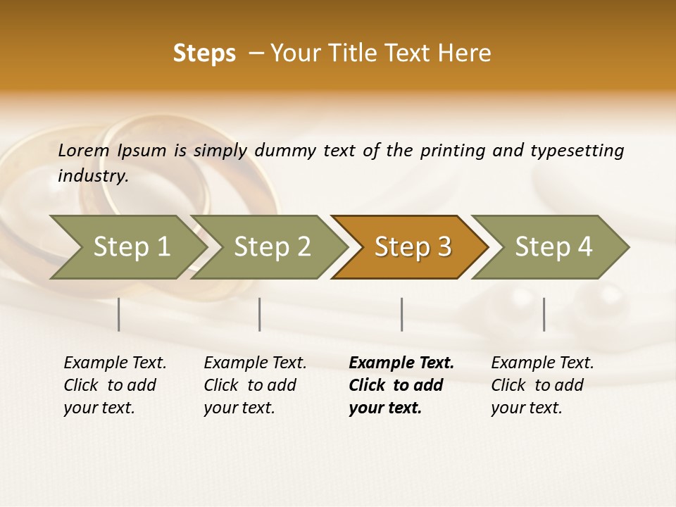 Golden Engagement Gold PowerPoint Template