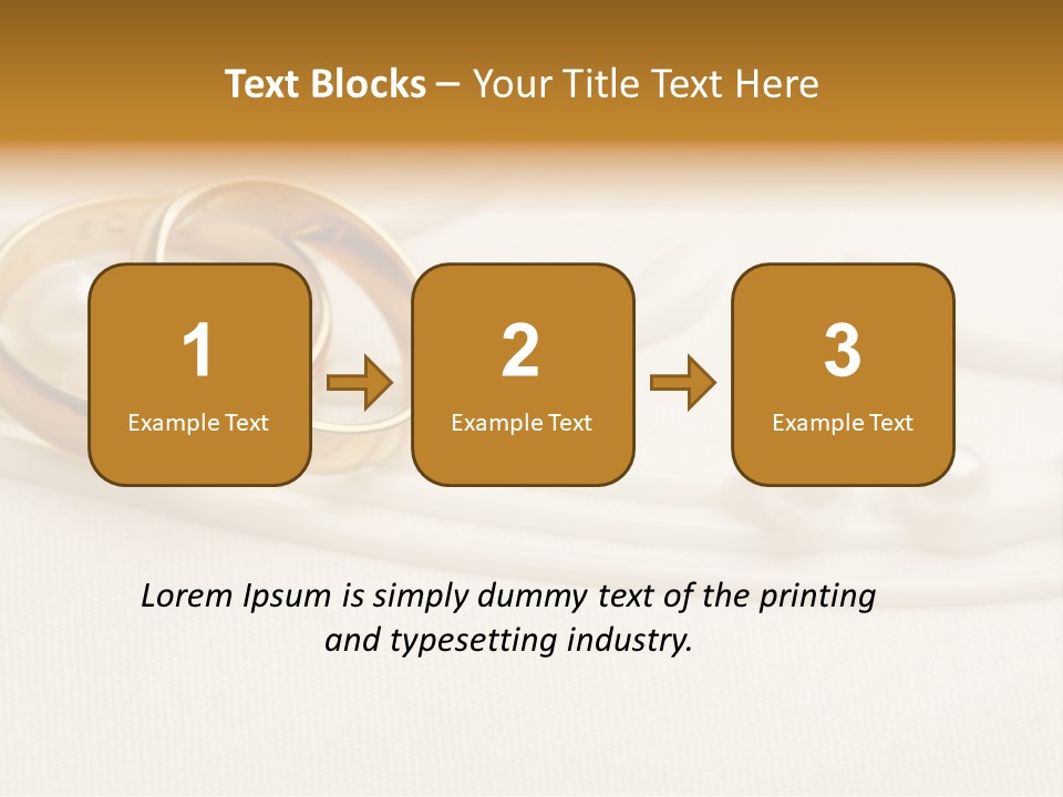 Golden Engagement Gold PowerPoint Template