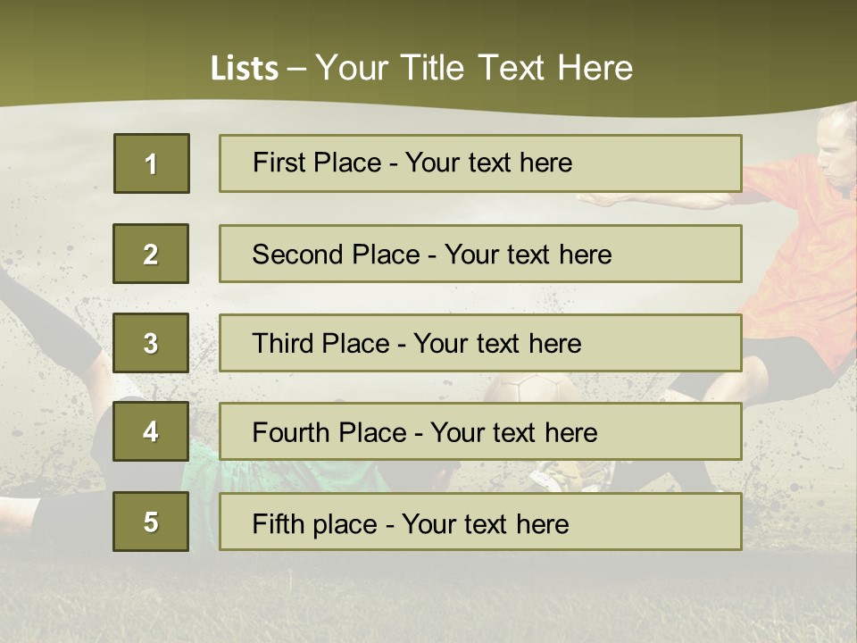 Goal Fog Leisure PowerPoint Template