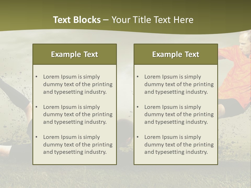 Goal Fog Leisure PowerPoint Template