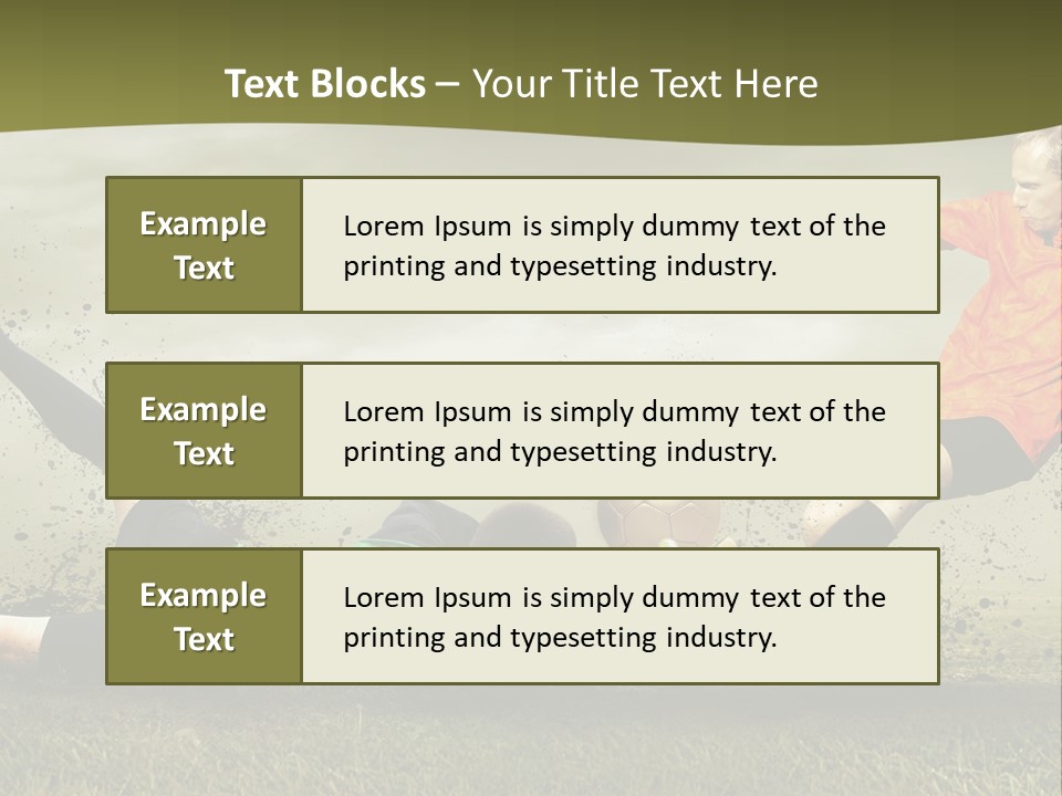 Goal Fog Leisure PowerPoint Template
