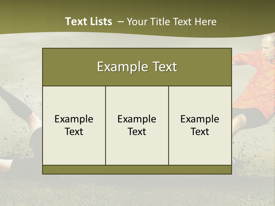 Goal Fog Leisure PowerPoint Template