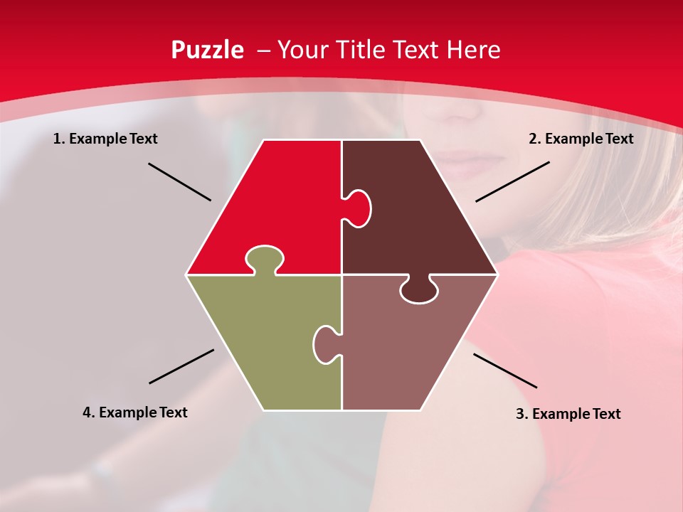 Student Outdoor Female PowerPoint Template