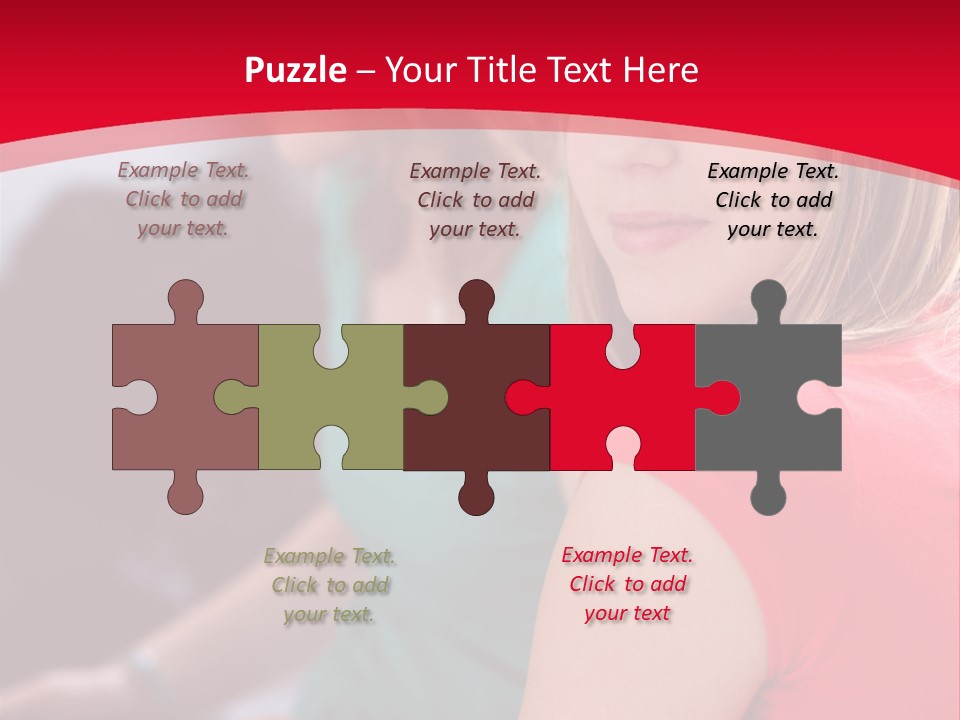 Student Outdoor Female PowerPoint Template