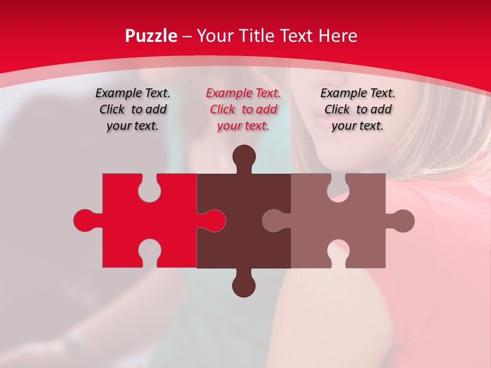 Student Outdoor Female PowerPoint Template