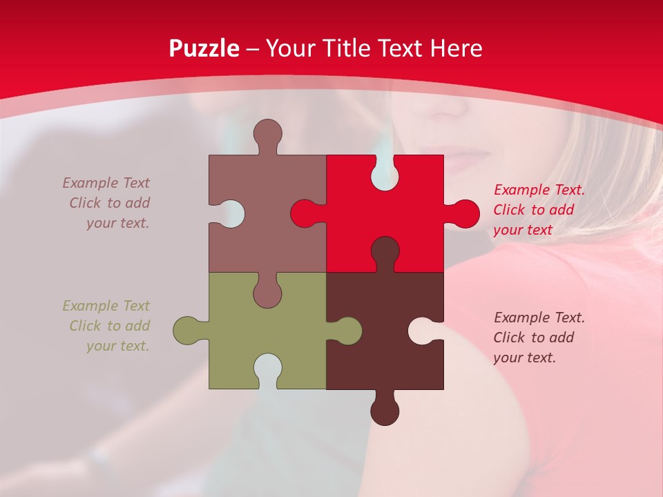 Student Outdoor Female PowerPoint Template