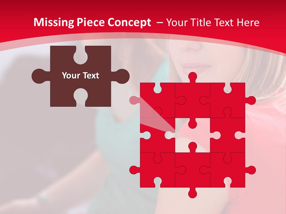 Student Outdoor Female PowerPoint Template