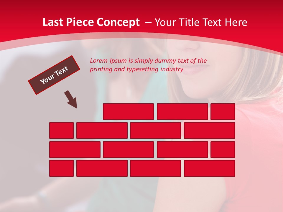 Student Outdoor Female PowerPoint Template