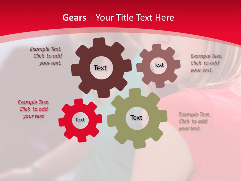 Student Outdoor Female PowerPoint Template