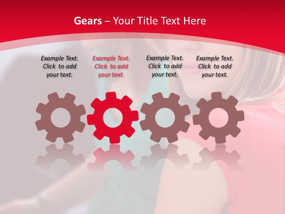 Student Outdoor Female PowerPoint Template