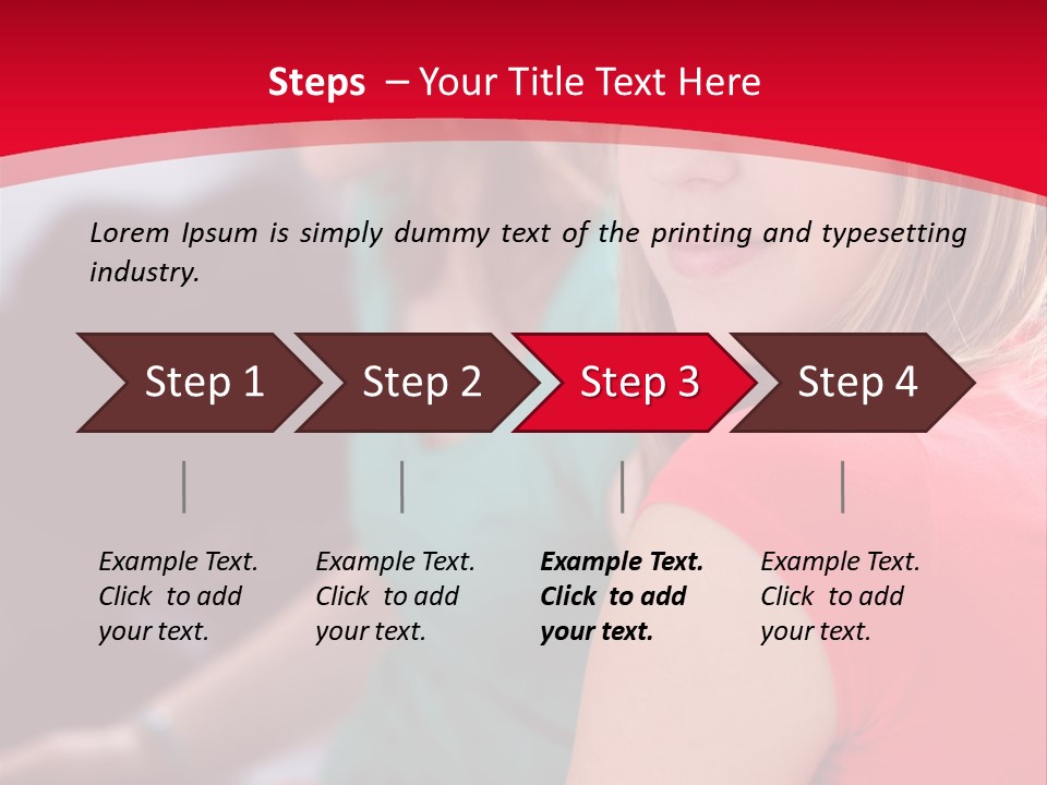 Student Outdoor Female PowerPoint Template