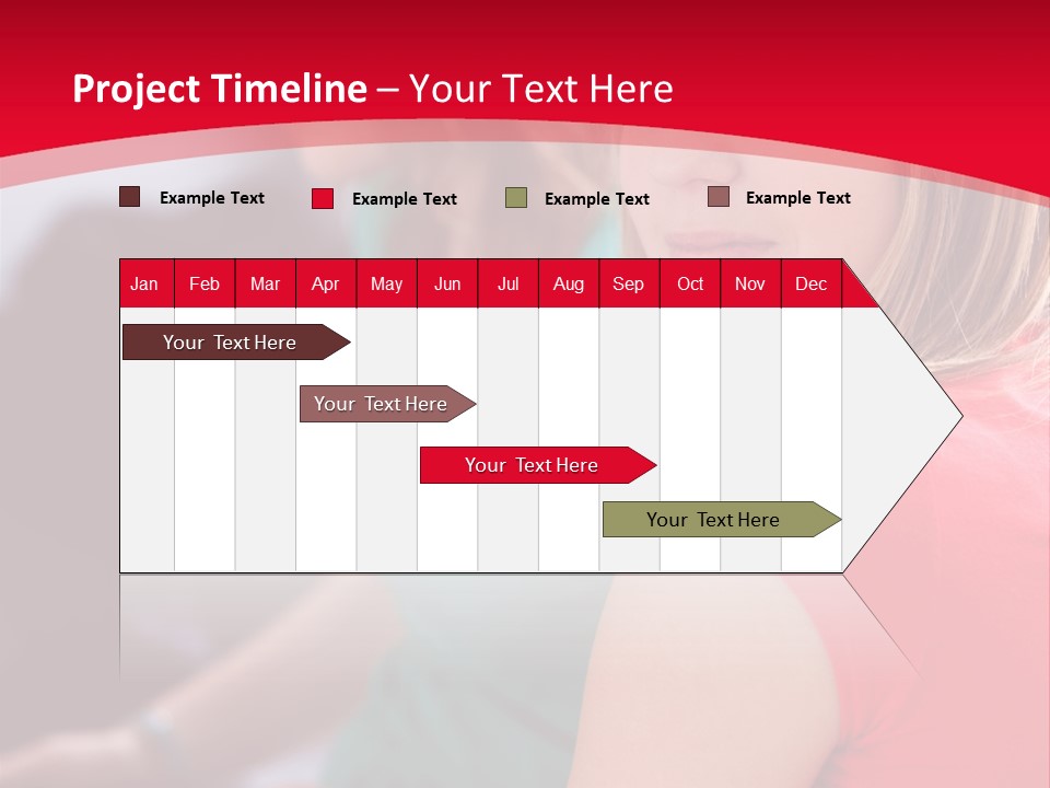 Student Outdoor Female PowerPoint Template