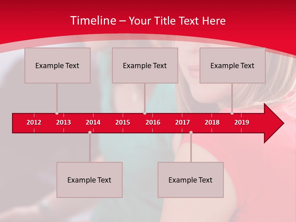 Student Outdoor Female PowerPoint Template