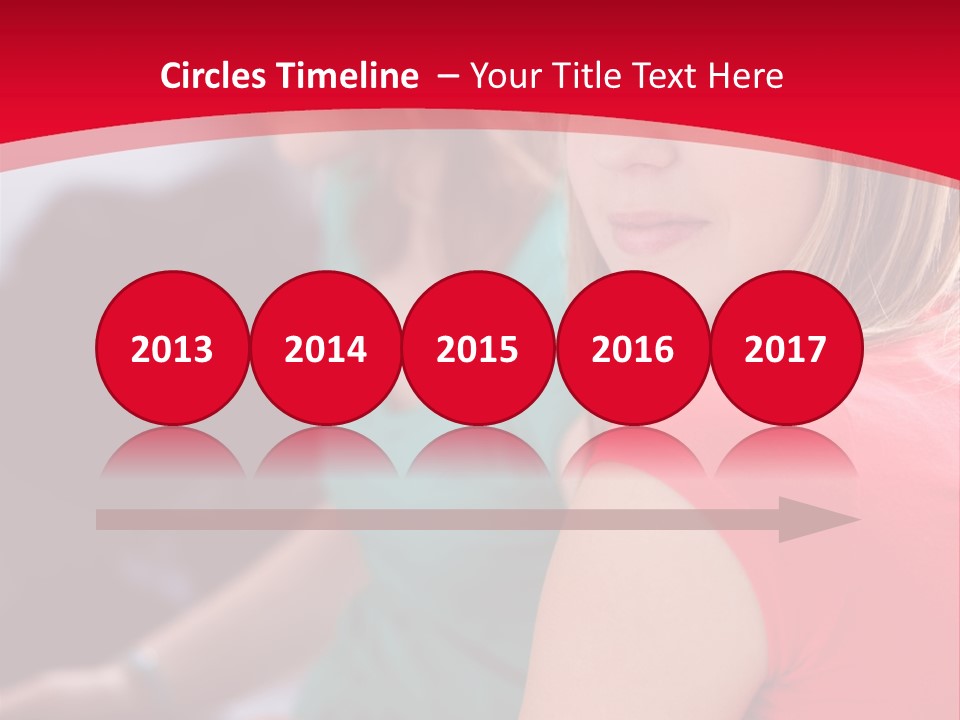 Student Outdoor Female PowerPoint Template