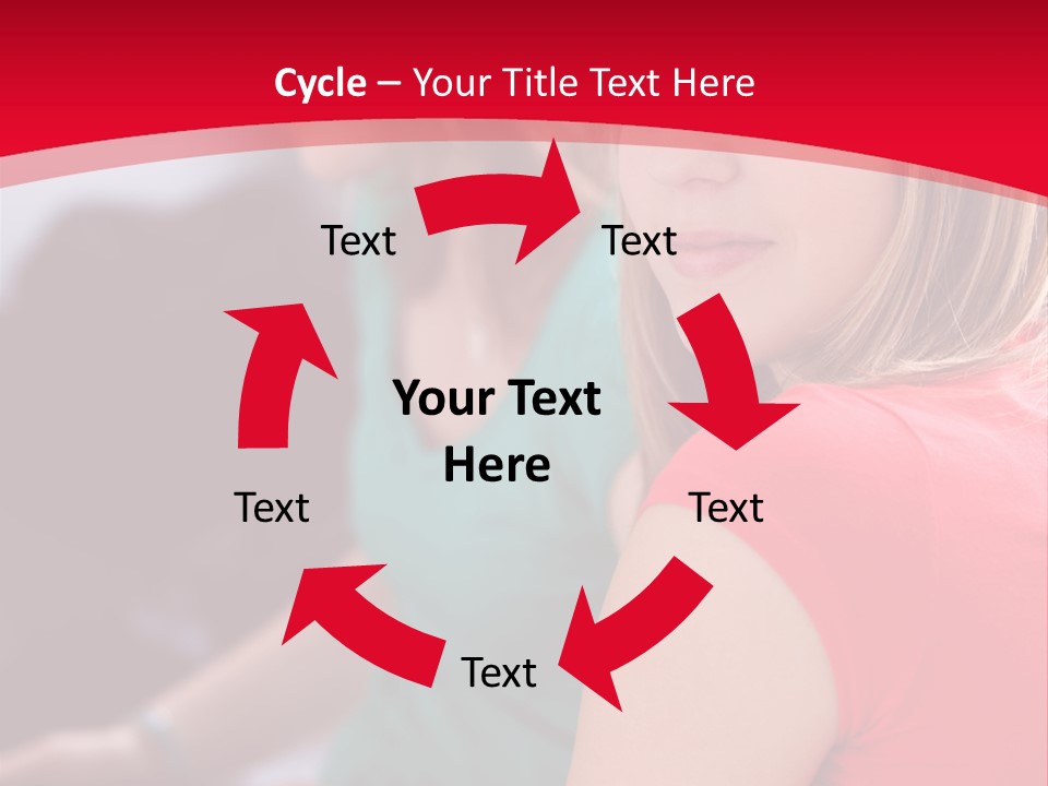 Student Outdoor Female PowerPoint Template