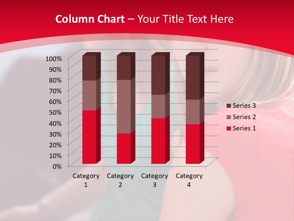 Student Outdoor Female PowerPoint Template