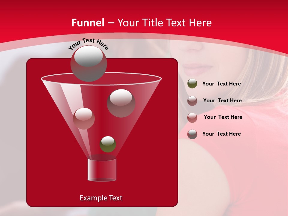 Student Outdoor Female PowerPoint Template