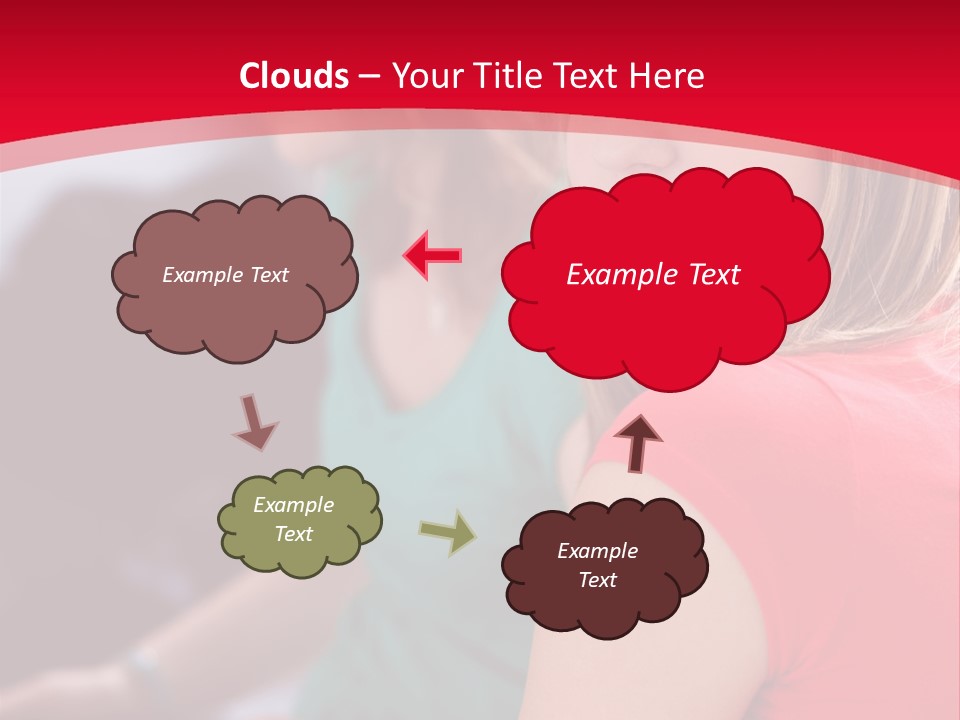 Student Outdoor Female PowerPoint Template