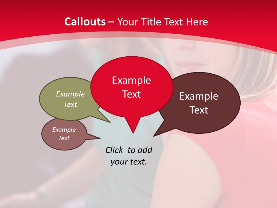 Student Outdoor Female PowerPoint Template
