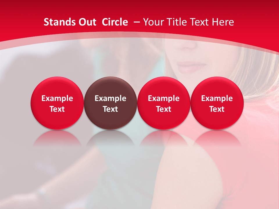 Student Outdoor Female PowerPoint Template