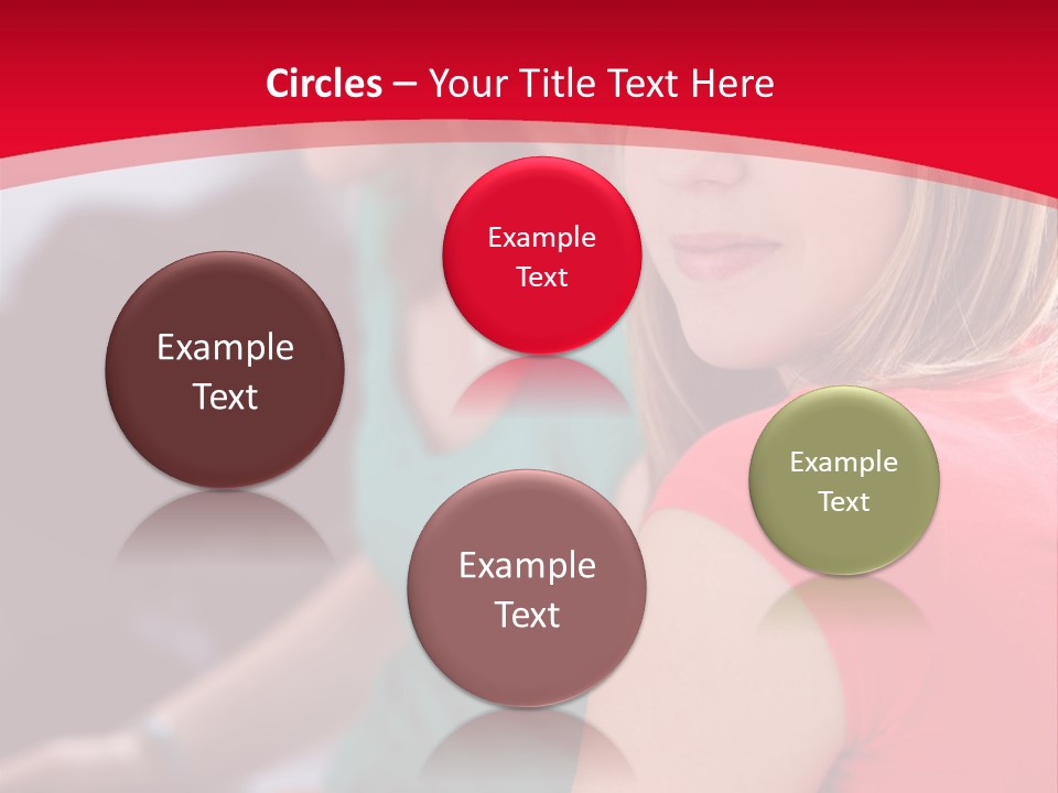 Student Outdoor Female PowerPoint Template