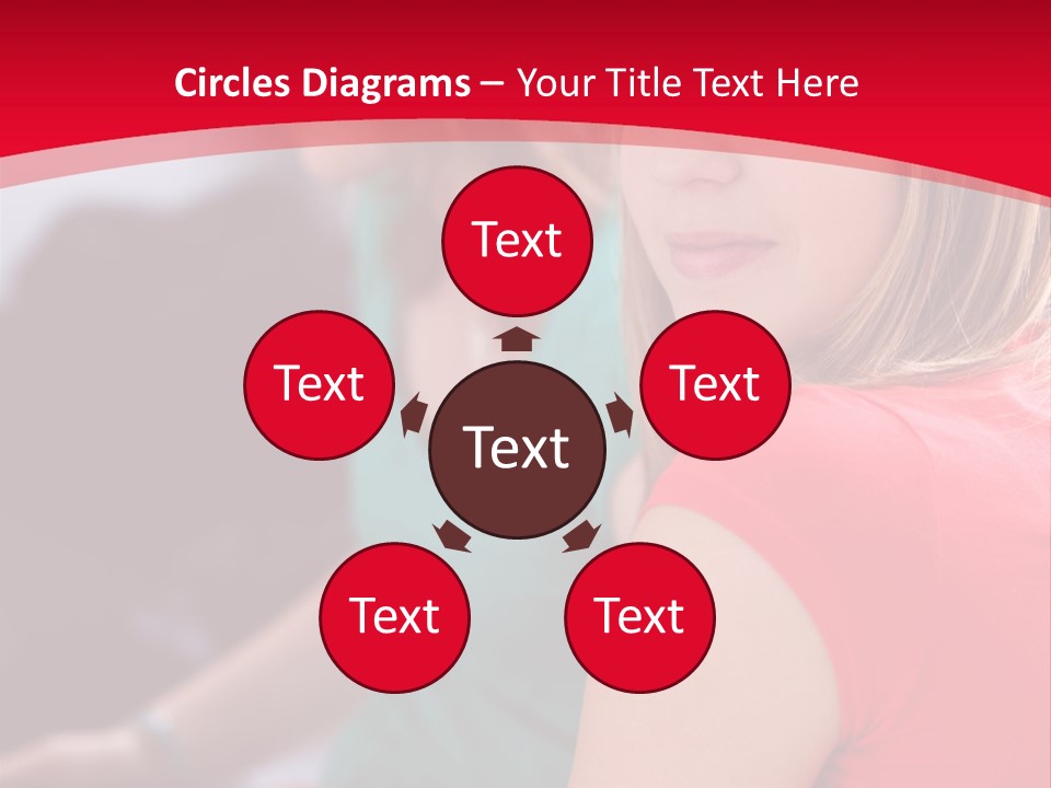 Student Outdoor Female PowerPoint Template