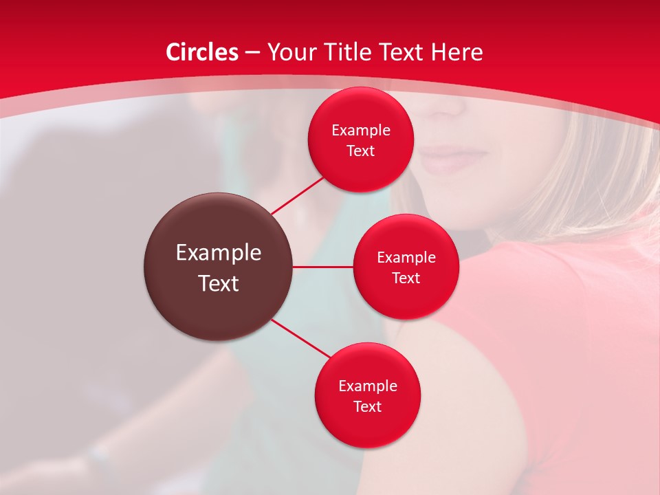 Student Outdoor Female PowerPoint Template