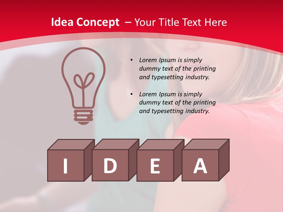 Student Outdoor Female PowerPoint Template