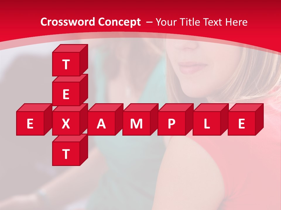 Student Outdoor Female PowerPoint Template