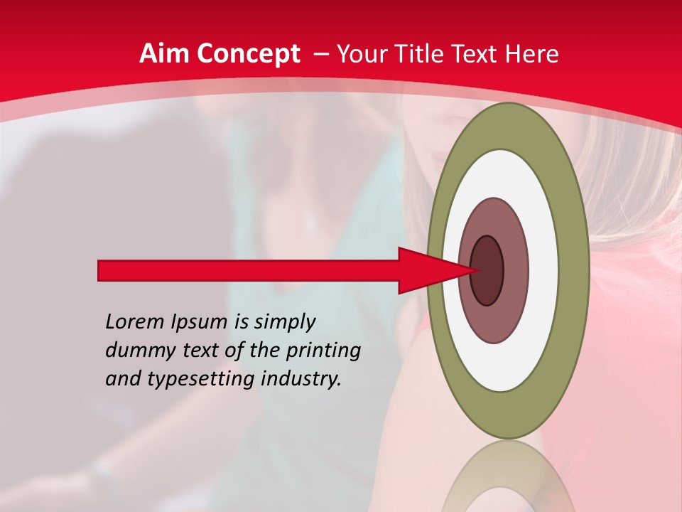 Student Outdoor Female PowerPoint Template