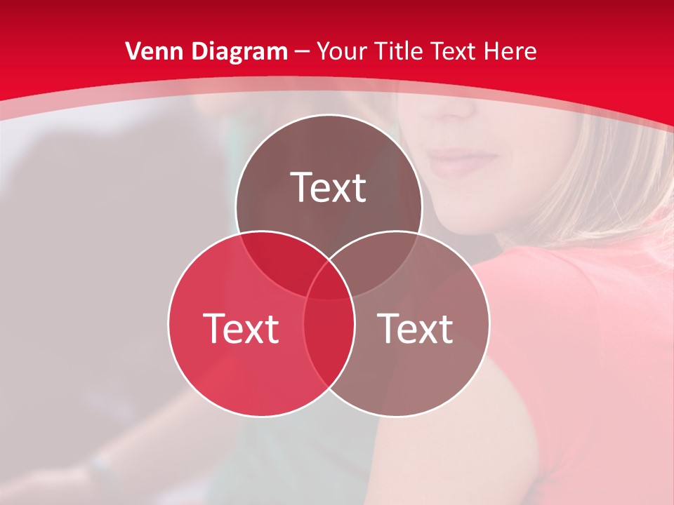 Student Outdoor Female PowerPoint Template