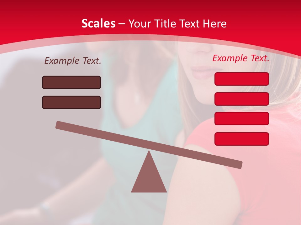 Student Outdoor Female PowerPoint Template